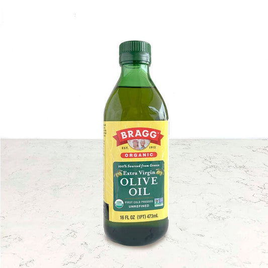 Aceite de oliva orgánico extra virgen importado 473ml Bragg