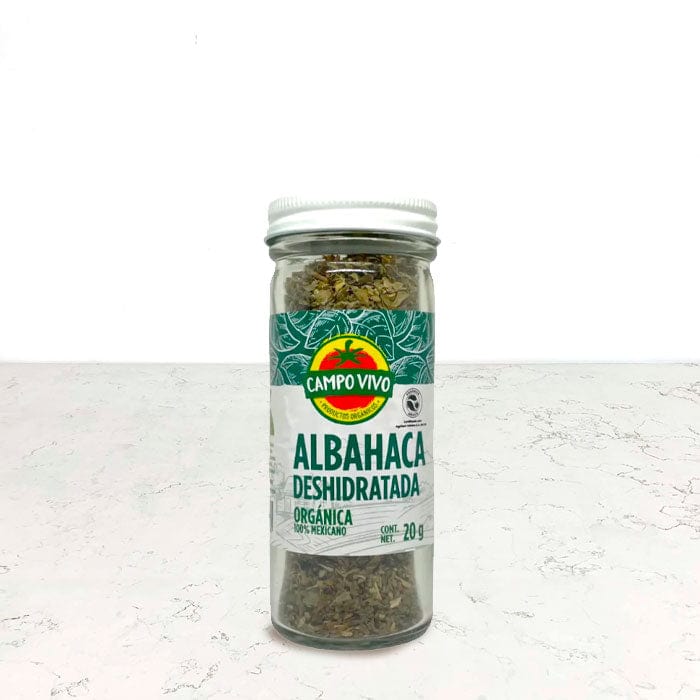 Albahaca orgánica deshidratada 18g Campo Vivo