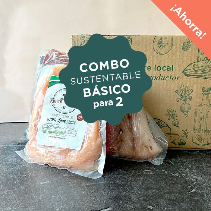 COMBO PROTEÍNA  SUSTENTABLE BÁSICO para 2 personas