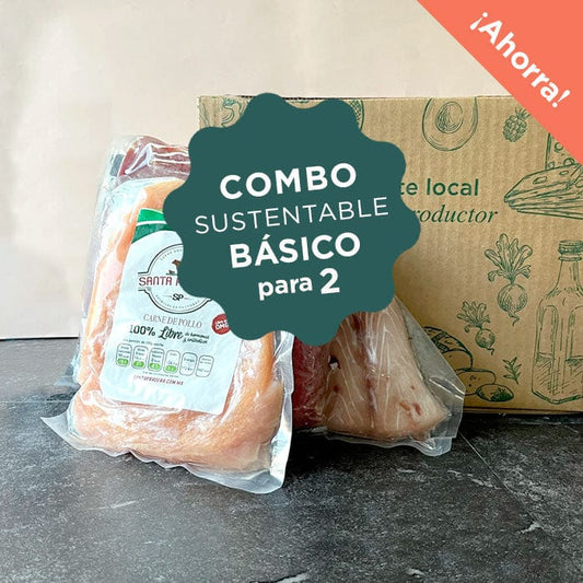 COMBO PROTEÍNA  SUSTENTABLE BÁSICO para 2 personas