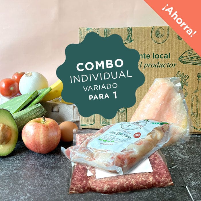 COMBO INDIVIDUAL: fruta + verdura + proteína