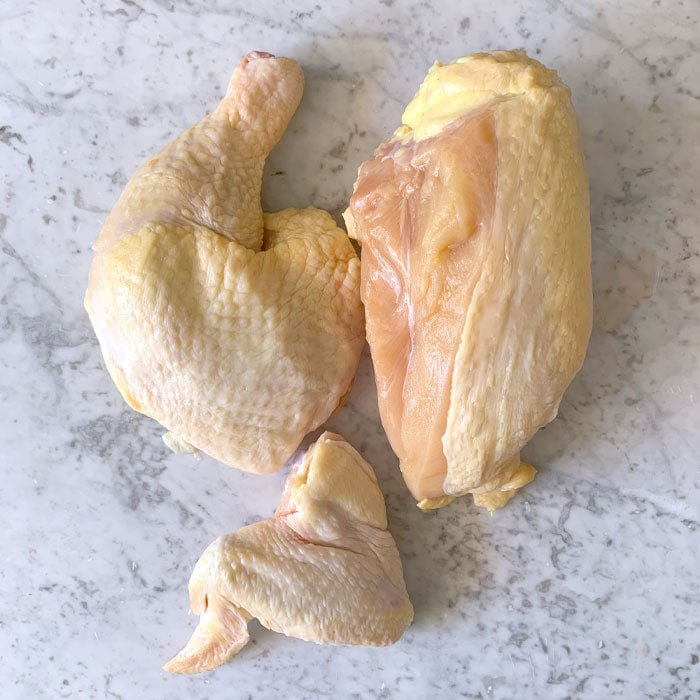 Medio pollo orgánico de libre pastoreo aprox 800g Santa Pradera