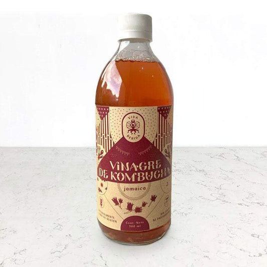 Vinagre de kombucha sabor jamaica 500ml Vida Bebida